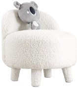 Fotel dziecięcy PIXI, śr. 46 cm, biały