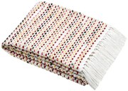 Koc bawełniany, kolorowa plecionka, ARCHY, 125 x 150 cm