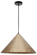 Lampa wisząca w kolorze mosiądzu z metalowym kloszem ø 46 cm Parlava – Kave Home