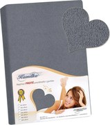 Bellatex Prześcieradło frotte Kamilka ciemnoszary, 90 x 200 cm, 90 x 200 cm