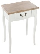 Stolik przyłóżkowy z drewna, szafka nocna o klasycznym designie