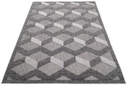 Ciemnoszary dywan sznurkowy dwupoziomowy S2-W35