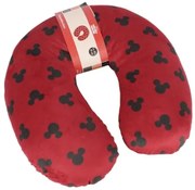 Poduszka podróżna MICKEY MOUSE 30x30 cm, czerwona