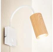 Brilagi - Elastyczny kinkiet SELE 1xGU10/30W/230V biały/dekor dębu