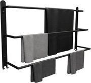 Wieszak Czarny Metalowy Łazienkowy F7-D20