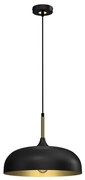 Żyrandol na lince LINCOLN 1xE27/60W/230V d. 35 cm czarny