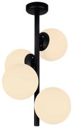 Czarna lampa wisząca Squid Lighting Owl, wys. 53 cm