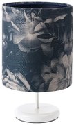 Biało-granatowa lampka nocna w kwiaty - 3X S395 P5-F15