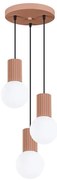 Sollux SL.1735 - Żyrandol na lince HALO 3xG9/8W/230V śr. 25 cm brązowy