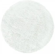 Dywan shaggy Fluffy Super Soft biały koło 80 cm x 80 cm