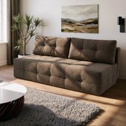 Sofa z Funkcją Spania MORANA Mocca Boucle Nowoczesna