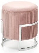 Pufa CRICKET VELVET jasnoróżowa HALMAR