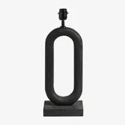 Podstawa Lampy Stołowej ↑45 Cm Z Drewna Mango Tiberia Nizina Czarna - Sklum