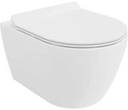 Mexen Carmen miska wc Rimless Tornado z deską wolnoopadającą slim, duroplast, biała połysk - 30880100T