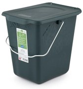 Ciemnozielony pojemnik na odpadki organiczne 7 l Greenlije – Rotho
