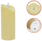 LED świeca słup RUHHY 12,5 cm beżowa