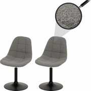 Krzesło do jadalni MCW-A60 (zestaw 2 sztuk),  szary
