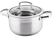 Lamart LTSS2212 garnek ze stali nierdzewnej zpokrywką Prestige, 22 x 12,5 cm, śred. 22 cm