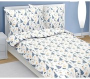 Bellatex Świąteczna pościel bawełniana Choinka bożonarodzeniowa, 140 x 200 cm, 70 x 90 cm