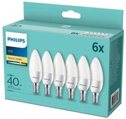 ZESTAW 6x LED Żarówka Philips E14/5,5W/230V 2700K