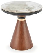 Okrągły kawowy stolik orzech P0-B27