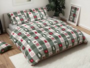 PrzytulneMieszkanie.pl PrzytulneMieszkanie.pl Pościel bawełniana CHRISTMAS SOCKS zielone Rozmiar pościeli: 70 x 90 cm | 140 x 220 cm