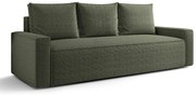 Zielona sofa rozkładana z pojemnikiem C4-Z80