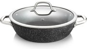 Tescoma Patelnia głęboka z pokrywką PRESIDENT Stone, 28 cm, 28 cm