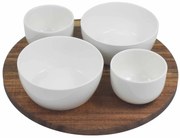 Półmisek z ceramicznymi miseczkami TAPAS