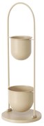 Kwietnik metalowy CAMILIO, beżowy, wys. 75 cm