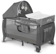 Lionelo - Łóżeczko turystyczne SVEN PLUS szary