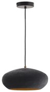 Czarna lampa wisząca z metalowym kloszem ø 30 cm Inda – Kave Home