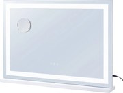 Lustro do Makijażu, SucceBuy Lustro do Makijażu z Oświetleniem - 3 Kolory, USB, 80 × 55 cm, Białe