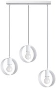 Biała geometryczna lampa wisząca nad stół - A175 F8-P50