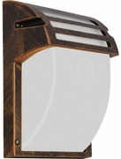 Prezent 39022 Amalfi zewnętrzna lampa ścienna, 1x E27, 60 W, brąz rustykalny