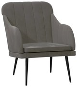 Ciemnoszary pikowany fotel wypoczynkowy G3-Z97