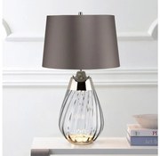 Elstead LENA-TL-S-SMOKE - LED Lampa stołowa LENA 1xE27/60W/230V + 1xGU10/7W szara
