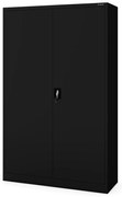 Szafa biurowa metalowa na dokumenty czarna JAN II, 1150 x 1850 x 400 mm