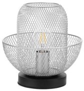 ONLI - Lampa stołowa ZAIR 1xE27/22W/230V czarna/srebrna