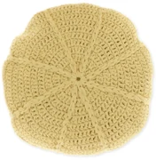 Okrągła poduszka dekoracyjna DORA 45 cm, żółta