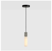Szara lampa wisząca ze ściemniaczem ø 6 cm Basalt – tala