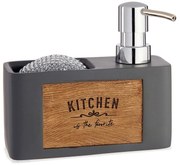 Dozownik kuchenny z miejscem na gąbkę