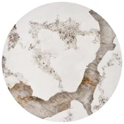 INES zestaw 2 ław, beżowy marmur / biały spiek, komplet