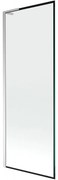 Mexen Next L parawan nawannowy 1-skrzydłowy 70 x 150 cm, czarna ramka, chrom - 895-070-000-03-70-01