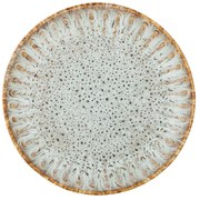 Niebiesko-beżowy kamionkowy talerz do serwowania ø 17 cm Fleur – Bloomingville