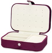 Kuferek na biżuterię, welurowy