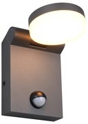 Lampa zewnętrzna z czujnikiem ruchu (wysokość 19 cm) Adour – Trio