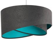 Lampa wisząca GEMSTONE GRAY grafitowa/turkusowa BPS KONCEPT
