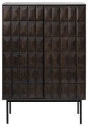 Ciemnobrązowa szafka 90x130 cm Latina – Unique Furniture