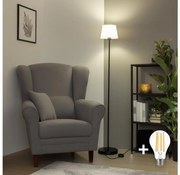 Brilagi - Lampa stojąca LED CERIA 1xE27/40W/230V śr. 20,5 cm biała/czarna